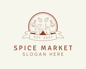 Spices Condiments Vegetarian logo design