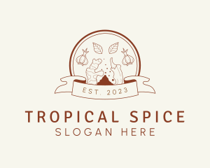 Spices Condiments Vegetarian logo design