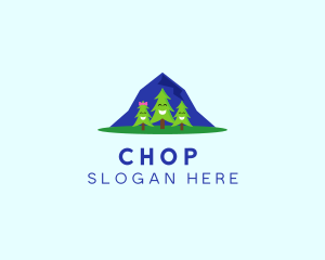 Trip - Happy Pine Trees logo design