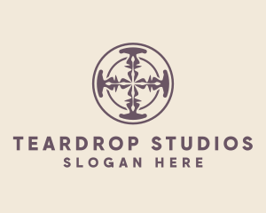 Elegant Ornament Studio Circle logo design