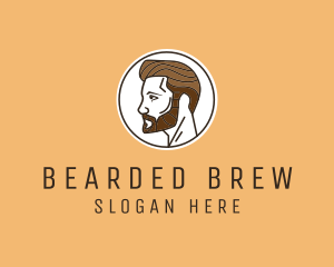 Bearded - Handsome Man Salon logo design