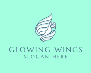 Peace Dove Wing logo design