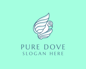 Dove - Peace Dove Wing logo design