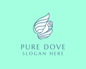 Peace Dove Wing logo design