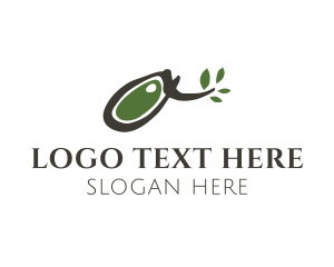Branch - Abstract Olive Branch logo design