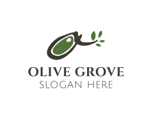 Abstract Olive Branch logo design