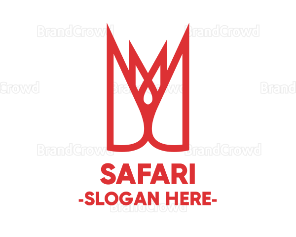 Red Sharp Crown Logo