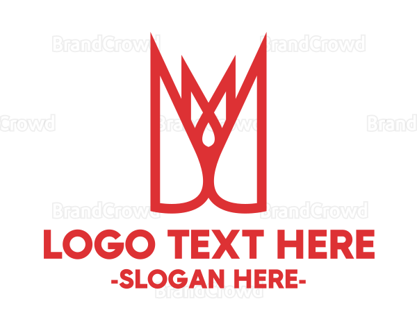 Red Sharp Crown Logo