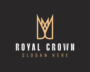 Red Sharp Crown logo design