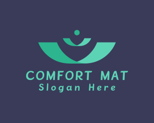 Mat - Green Carpet Flooring logo design