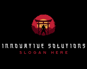 Ronin Ninja Warrior logo design