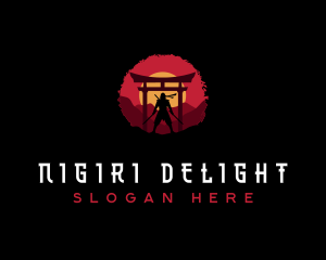 Ronin Ninja Warrior logo design