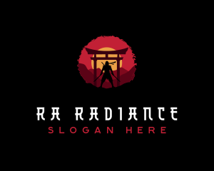 Ronin Ninja Warrior logo design