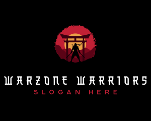 Ronin Ninja Warrior logo design