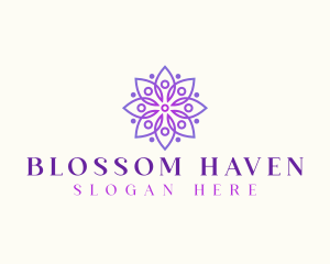 Beauty Mandala Flower logo design