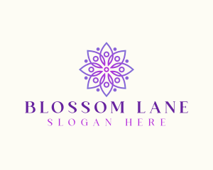 Beauty Mandala Flower logo design