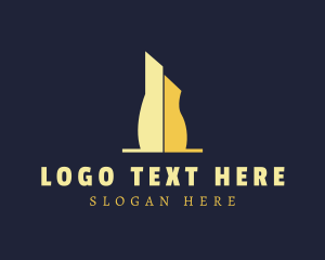 Office Space - Gold Building Residence logo design