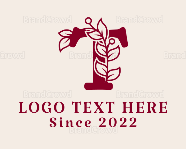 Beauty Salon Letter T Logo