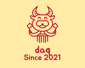 Cultural - Festive Ox Head logo design