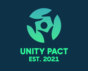 People Unity Foundation logo design