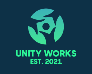 People Unity Foundation logo design