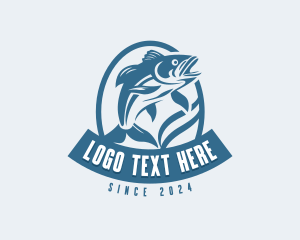 Bait And Tackle - Trout Fish Fisherman logo design