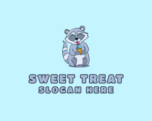 Sherbet - Raccoon Ice Cream logo design