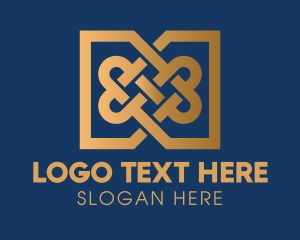 Interlaced - Premium Textile Pattern logo design