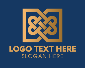 Jute - Premium Textile Pattern logo design