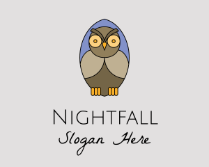 Nocturnal - Nocturnal Owl Bird logo design