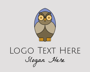 Wise - Nocturnal Owl Bird logo design