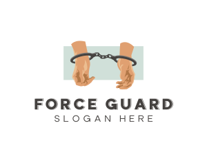 Prison Inmate Handcuffs logo design