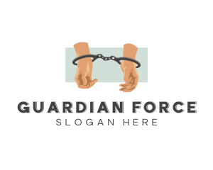 Police - Prison Inmate Handcuffs logo design