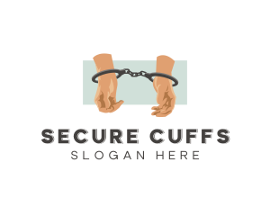 Prison Inmate Handcuffs logo design