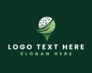 Golf Ball Sport Logo