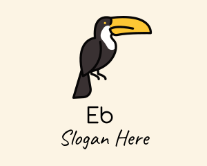 Perched Toucan Bird Logo