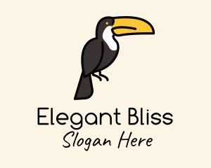 Perched Toucan Bird Logo