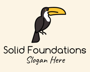 Perched Toucan Bird Logo