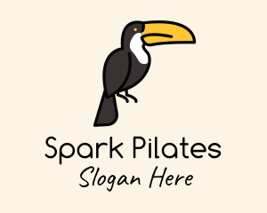 Perched Toucan Bird Logo