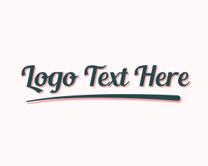 Sports Fashion Cursive Logo