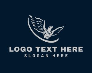 Patriotic - Eagle Gym Bodybuilding logo design