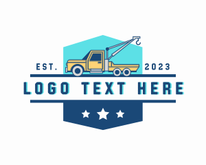 Pickup - Industrial Tow Truck logo design