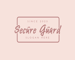 Scent - Beauty Handwritten Business logo design