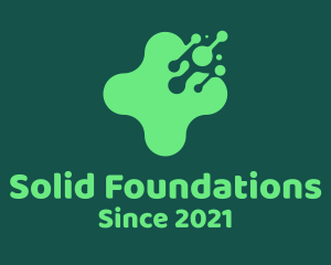 Liquid - Green Virus Slime logo design