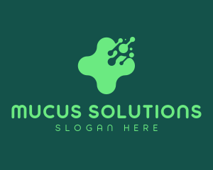 Mucus - Green Virus Slime logo design