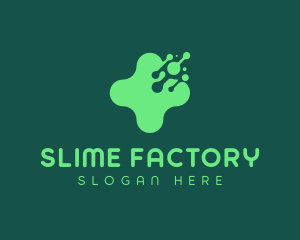 Slime - Green Virus Slime logo design