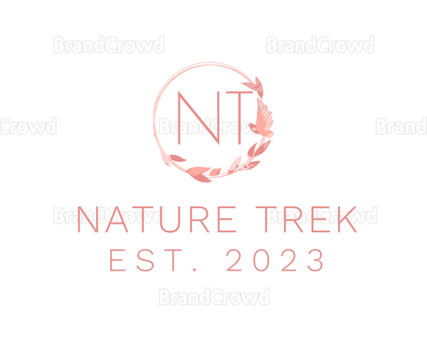 Nature Bird Wedding Logo