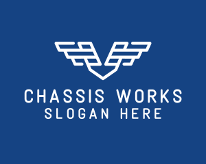 Chassis - Automobile Mechanical Wing logo design