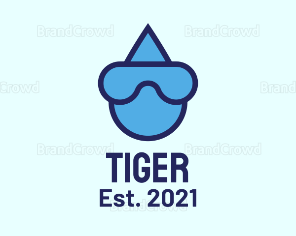 Water Droplet Diving Logo