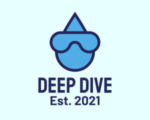 Dive - Water Droplet Diving logo design